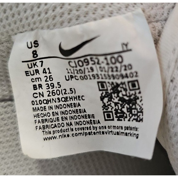 Nike Mens Air Force 1 '07 CJ0952 100 White/Black - Men's Size 8 Womens 10 - Picture 10 of 10